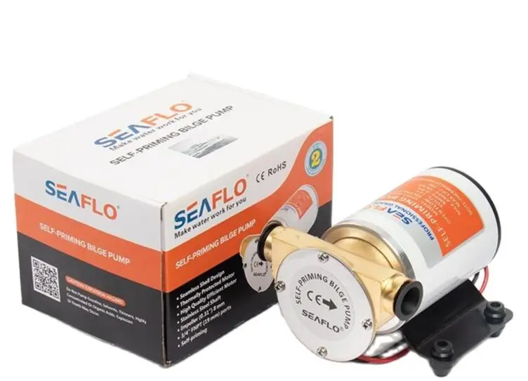 

Seaflo Water Puppy 12V SFSP1-080-003-01 30 LPM Marine Self Priming Bilge Pump