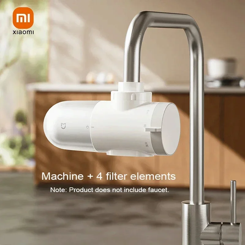 Xiaomi Mijia Tap Water Purifier 2 Filter Clean Kitchen Faucet Washable System For Home Nozzle Bacteria Removal Activated Carbon