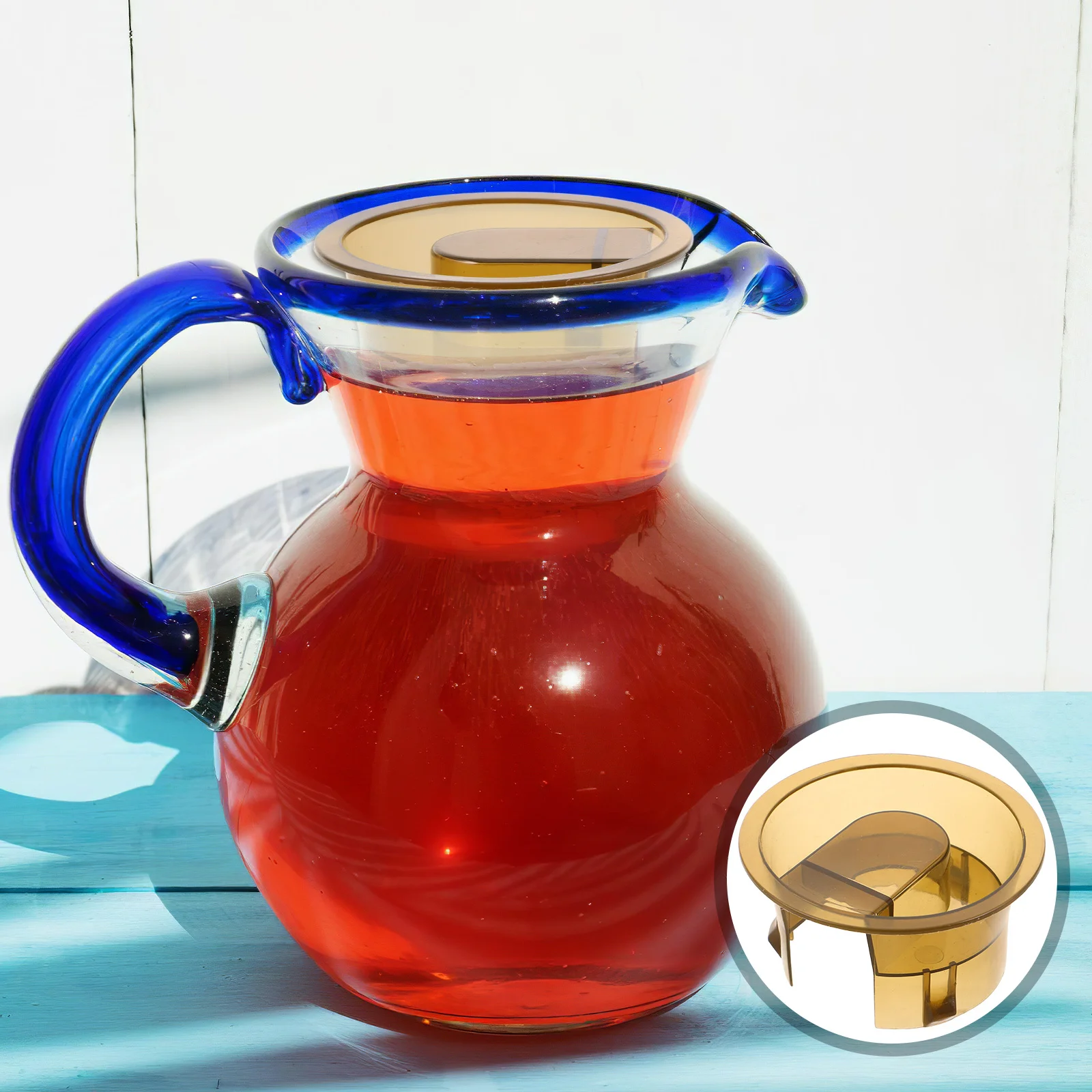 

Cold Water Pitcher Lid Replacement Cover Transparent Tight Seal Suitable for Household Cold Water Jug Lid Cap