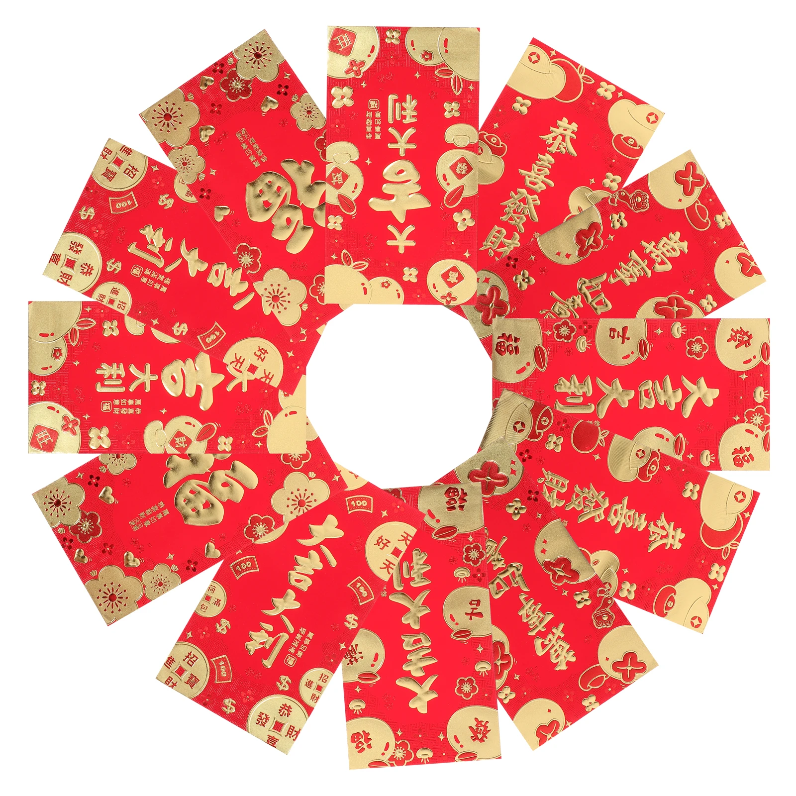 

2025 New Year Envelopes Chinese Traditional Pocket Lucky Money Envelope Spring Festival Red Packets Wedding Cash Envelopes