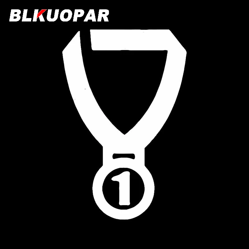 BLKUOPAR Champion Medal Car Stickers Waterproof Personality Decal Creative Car Assessoires Air Conditioner Sunscreen Funny Decor