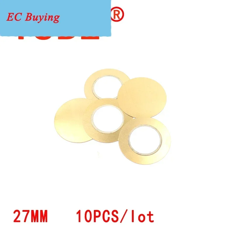 

10pcs/lot Diameter 27MM Copper Buzzer Piezoelectric Ceramic Plate