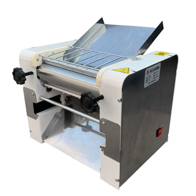 Electric Dough Roller Noodle Press Machine Stainless Steel Desktop Pasta Sheet Commercial Kneading Dumpling Skin Maker