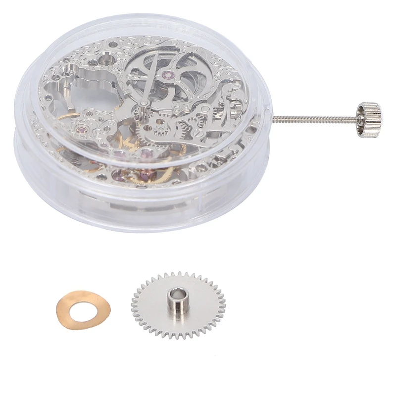 

6498 Mechanical Watch Movement 21600 Bph For ETA 6498 Watch Hand Winding Hollow Skeleton Movement Replacement Accessories