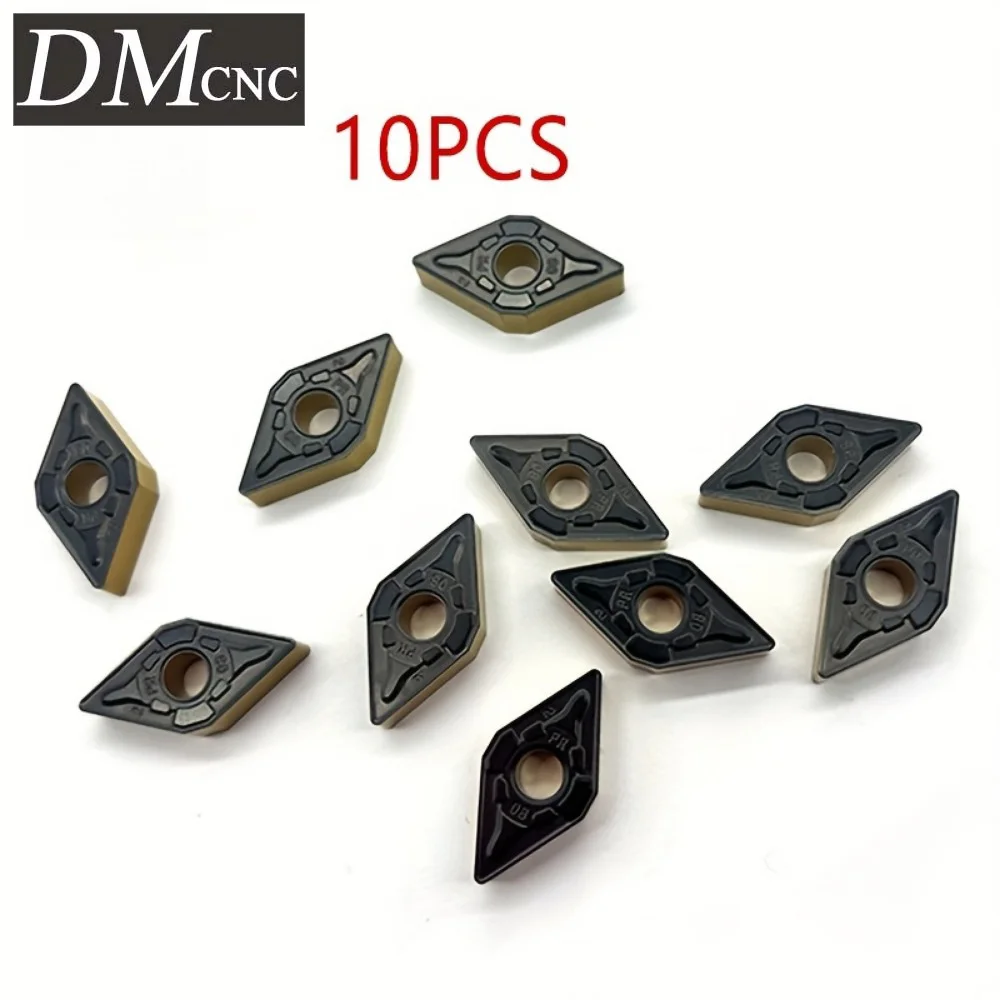 

10PCS DNMG150608-PR Carbide Inserts for Internal Turning - CNC Lathe Tools Steel/Stainless