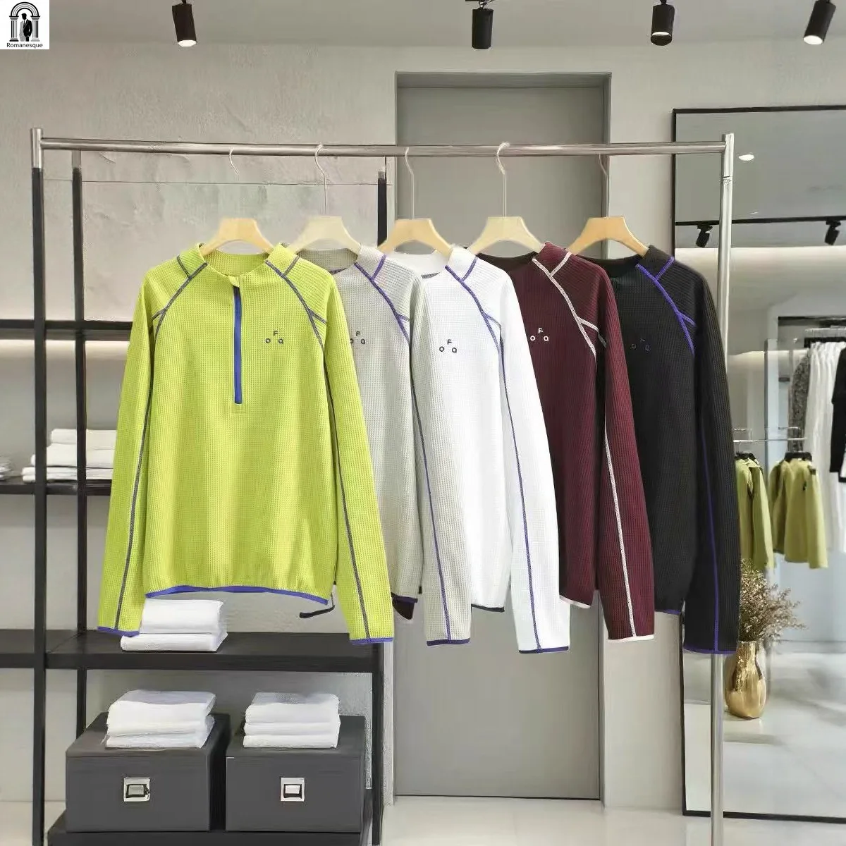 Autumn Outdoor Sports Long Sleeve T-shirt Half Zip Stand Collar Quick Dry Sweatshirt Moisture Wicking Breathable For Men Women