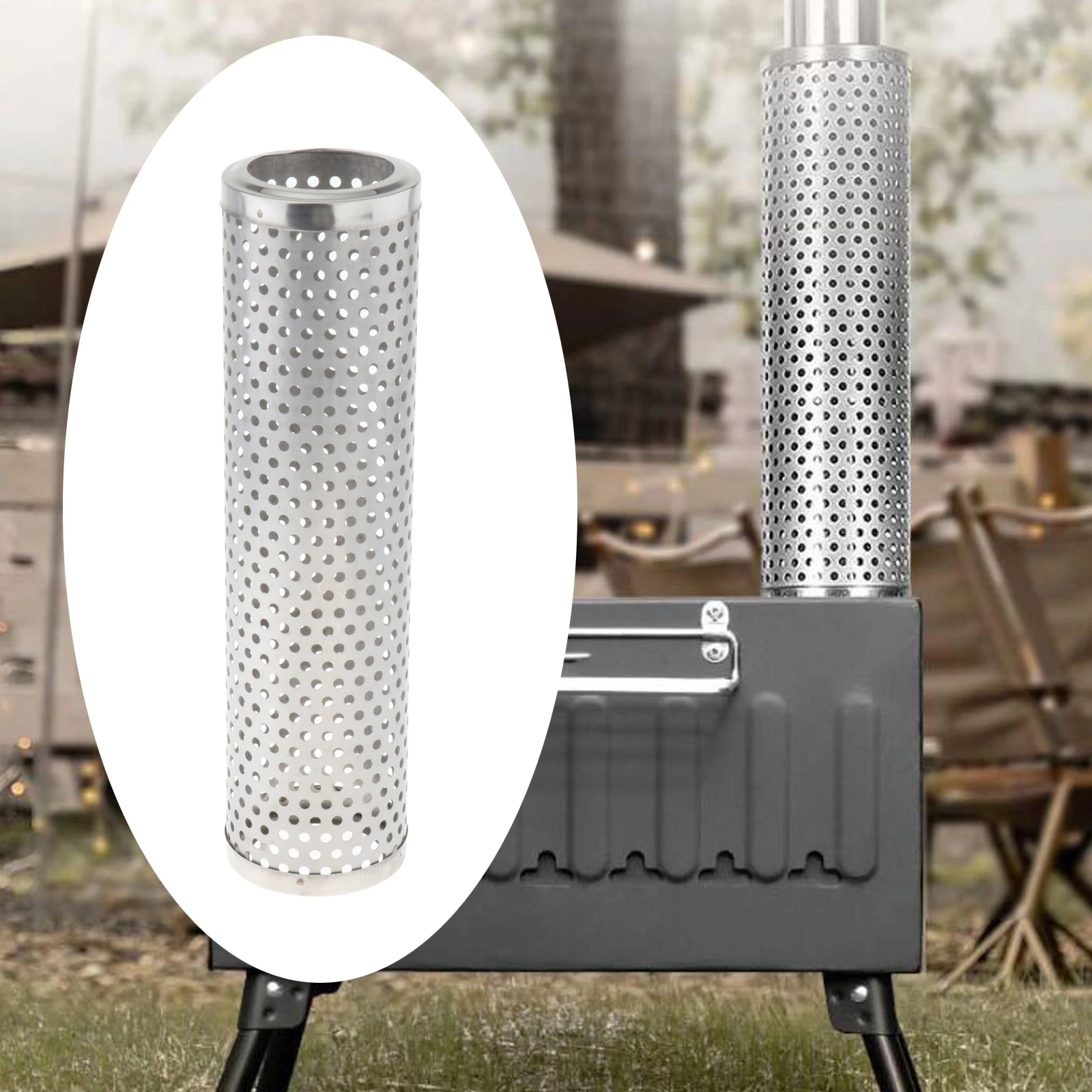 Stove Pipe Spark Arrestor Rain Caps Stainless Steel Chimney Tube Filter Screen Stovepipe Top Cap 2.5 inch