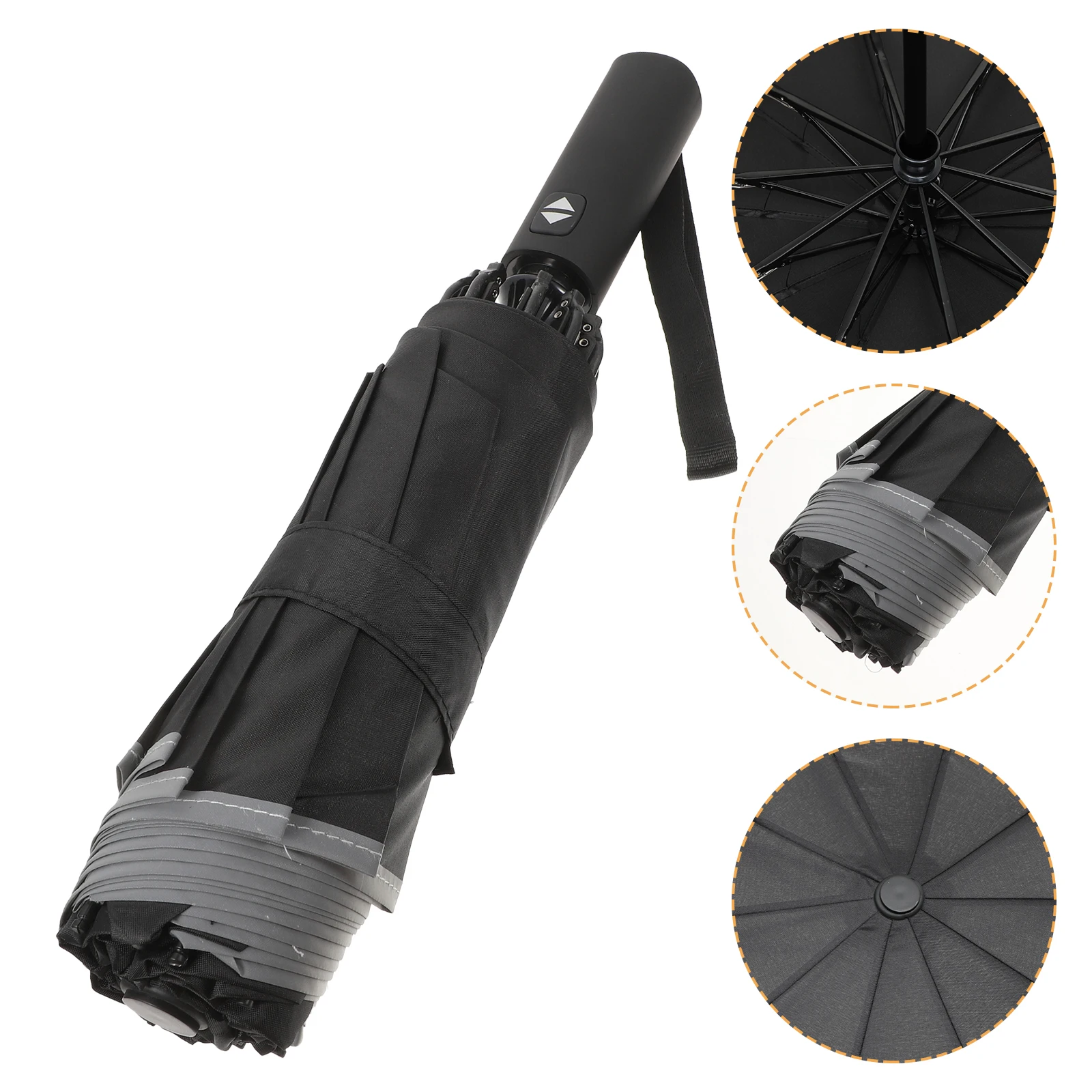 

Automatic Folding Portable Rainproof Sun Lightweight Travel Umbrella Reflective Design Uv Protection Pongee Fabric Sturdy
