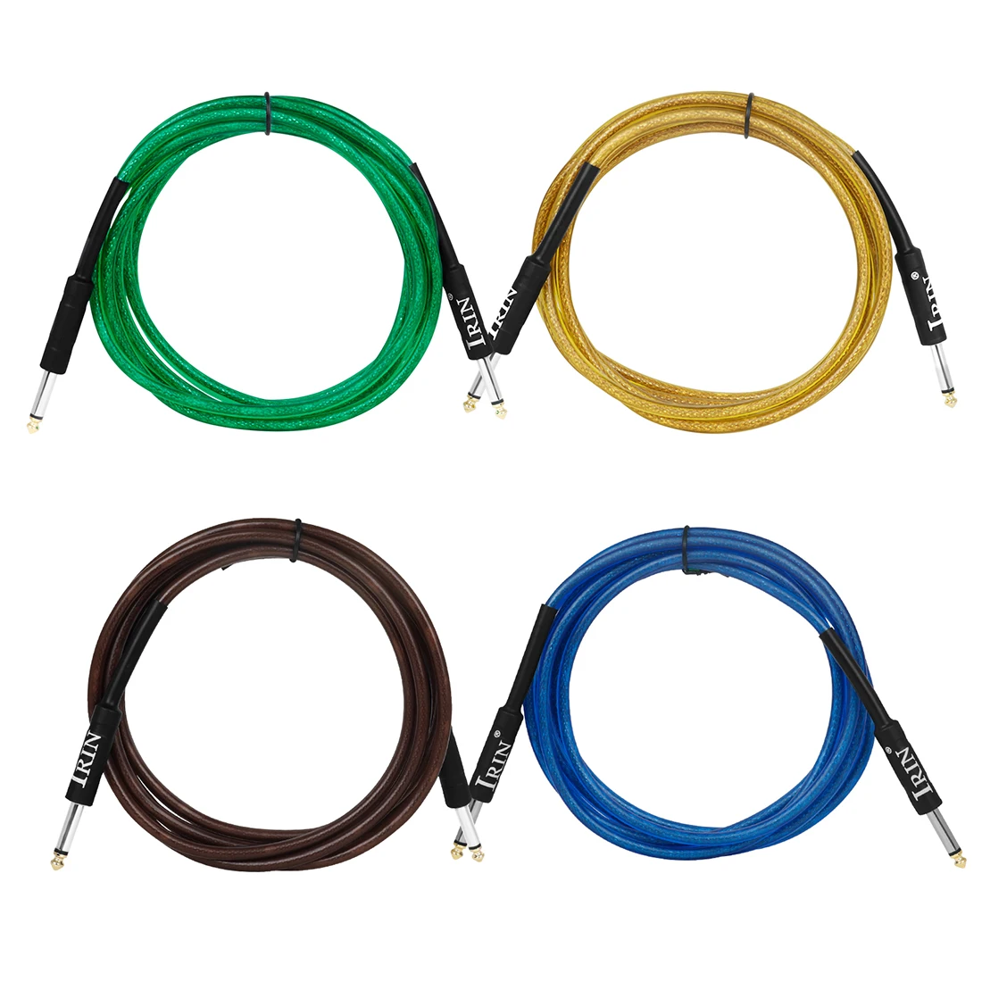 Colorful Multicolor 3/6/10M Guitar Cable Wire Cord Jack Line Amp Connection Cable Noise Reduction Line Guitar Parts & Accessory