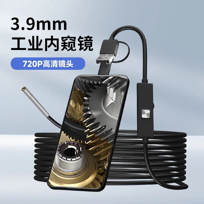 3.9mm/5.5mm 720P  3in1 USB For Android Endoscope Camera CMOS Borescope Inspection Digital Microscope