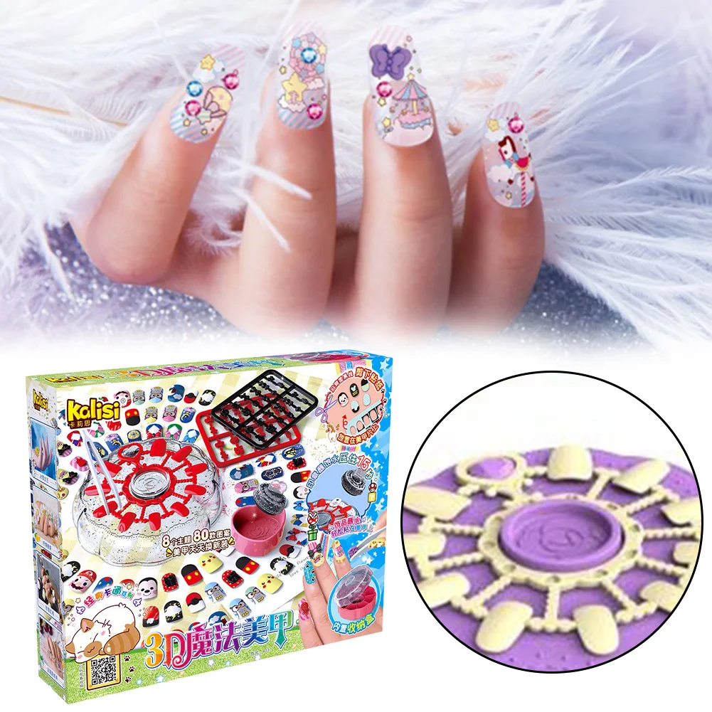 Water Soluable Nail Sticker DIY Multi Patterns Nail Art Pasters For Indoors