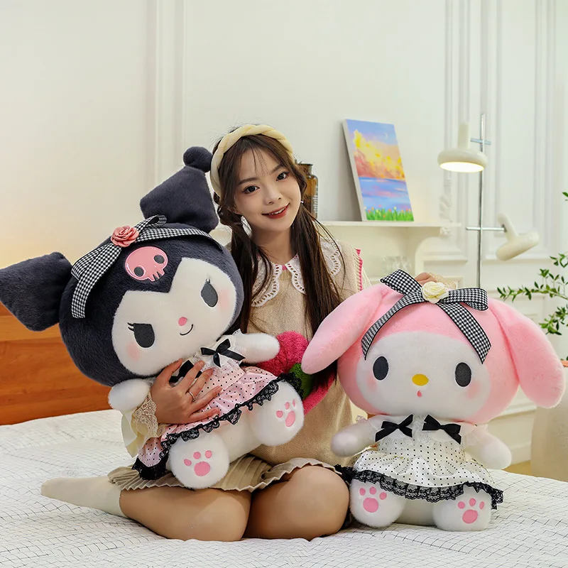 

Sanrio большой размер 80 см милый Kuromi My Melody мягкий мягкий диван подушка для тела плюшевые игрушки куклы Kawaii декор комнаты праздничные подарки