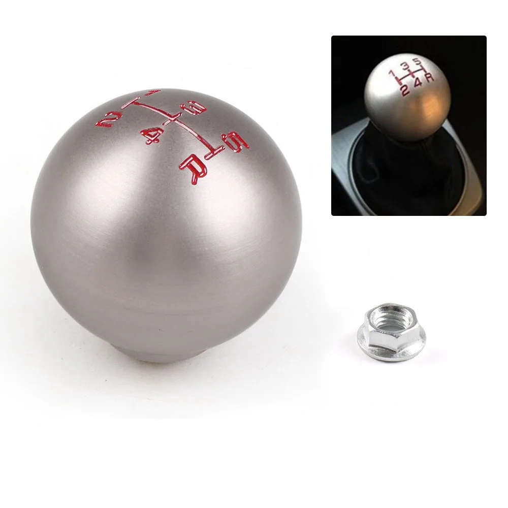 Aluminum 5 6 Speed Car Ball Shape Gear Shift Knob M10*1.5 Fit For Honda Civic City FD2 FN2 EP3 R DC2 DC5 AP1 AP2 S2000 F20C