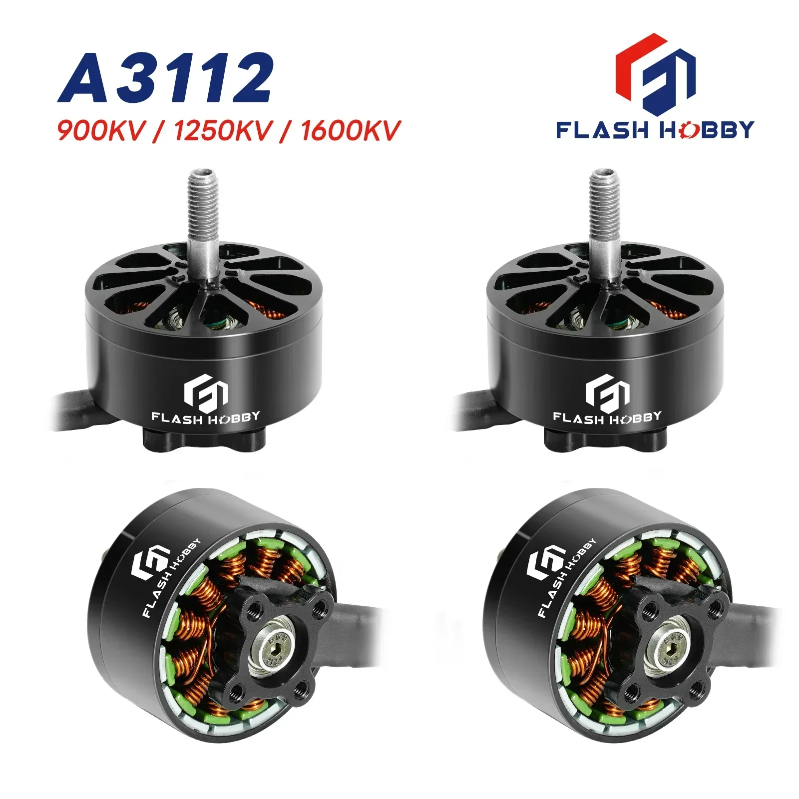 Silnik bezszczotkowy FlashHobby A3112 - 900KV 3-6S