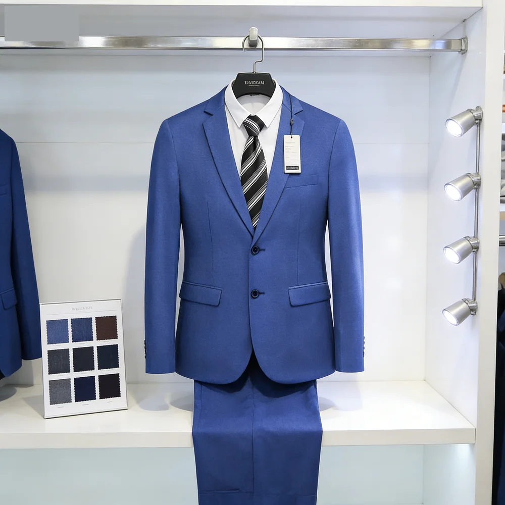 

Men's Groomsmen Smoking Suit Peak Lapel Tuxedo 2-Piece Set Single Button Formal Wear Fashionable Jacket And Pants