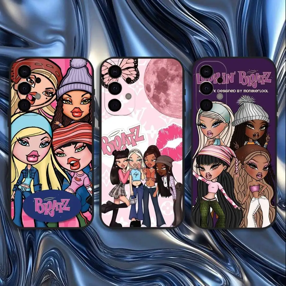 

Чехол для телефона B-Bratz Doll для Samsung S25, S24, S21, S22, S23, S30, Ultra, S20, Plus, Fe, Lite, 5G, черный чехол