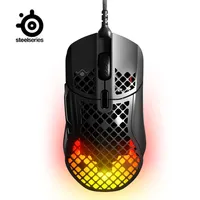 SteelSeries Aerox 5 Wired Holey RGB Gaming Mouse Ultra-light Water Resistant Design 9 Buttons 18K DPI TrueMove Optical Senor