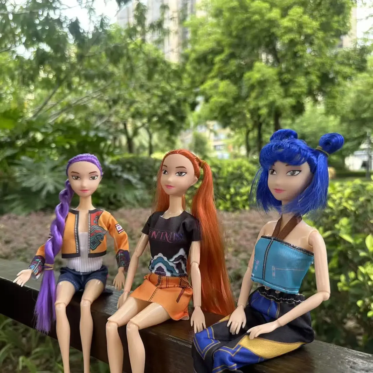 Conjunto de bonecos de ação Pop Demon Hunters 30cm - Anime Kpop Girl Group Rumi Zoey Mira - Desenhos de desenhos animados Bonecas colecionáveis para meninas ~ %