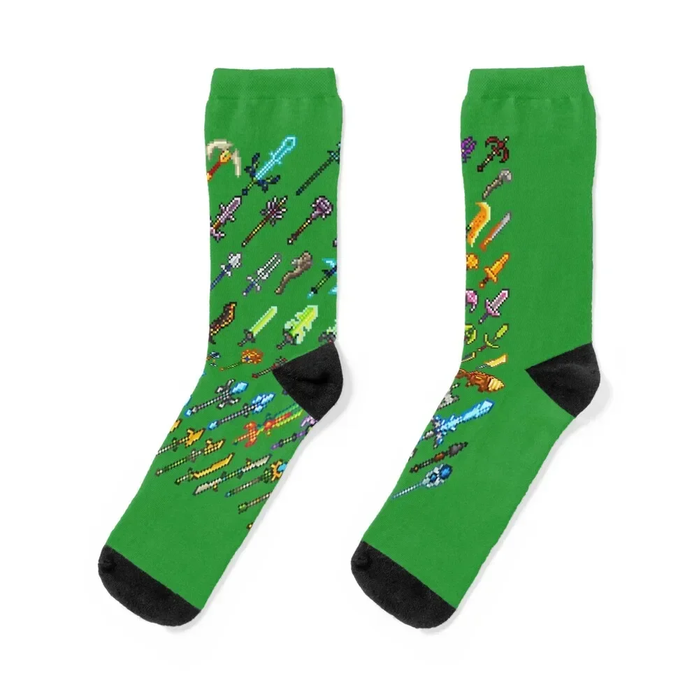 

Terraria All Weapons Socks floor Toe sports Run new in's Man Socks Women's