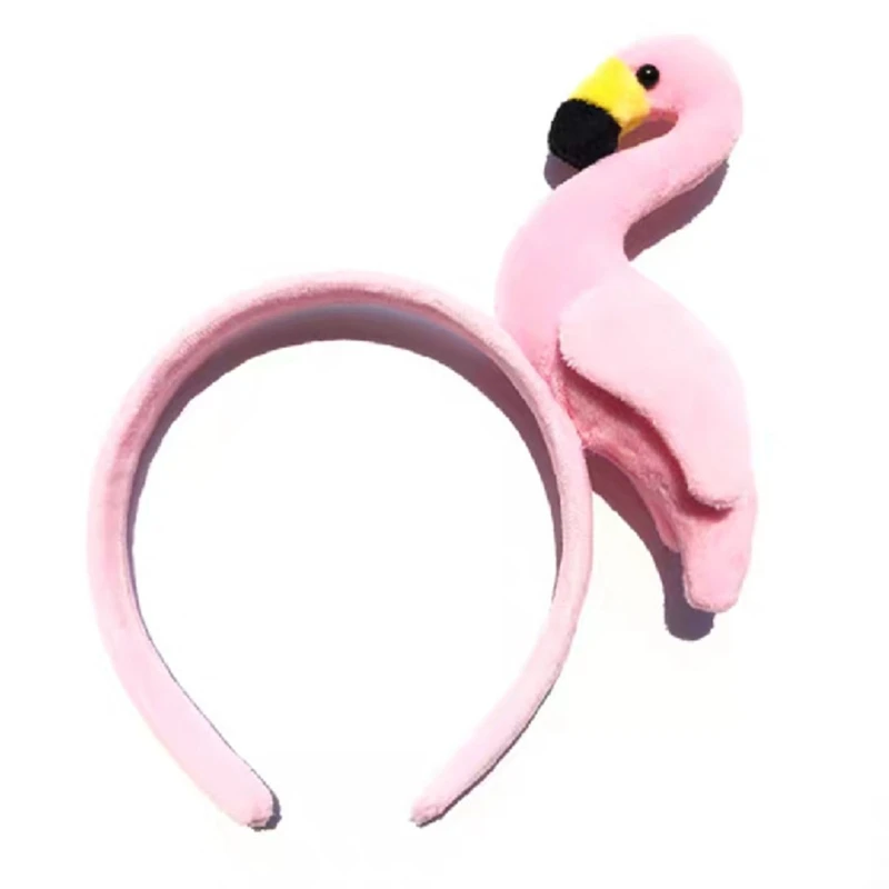 Flamingo Headband Pink Hair Hoop Hair Accessories for Friends Birthday