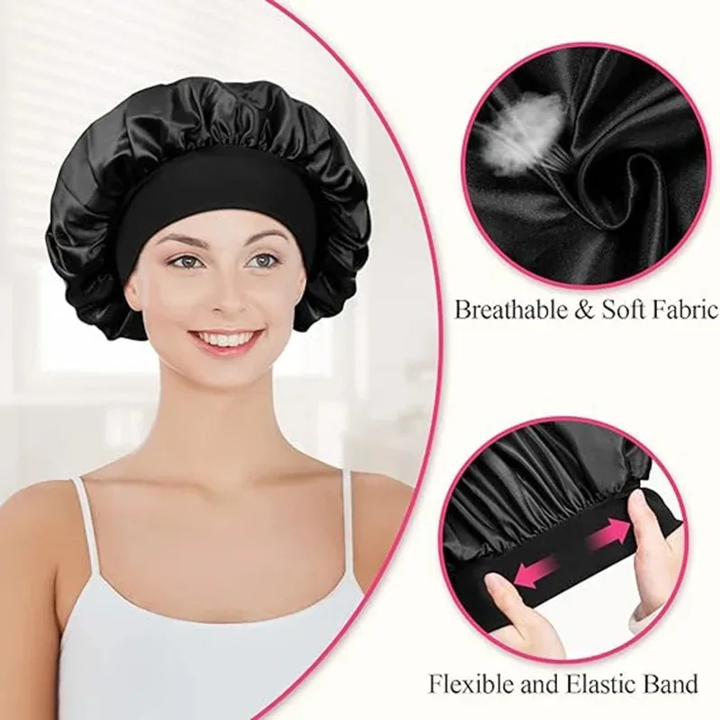 Chapéu de seda para as mulheres, chapéu de cetim, noite para dormir, melhor para dormir o cabelo, ym01