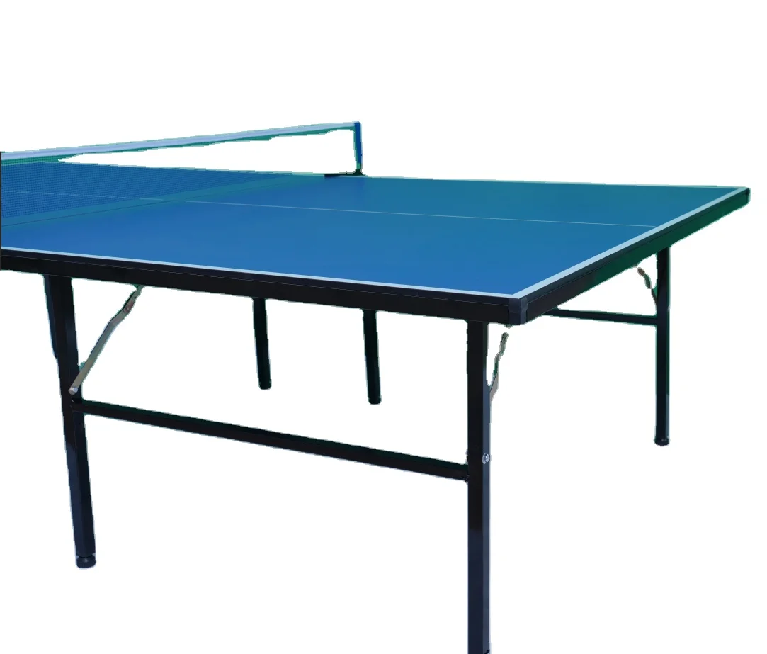 2027 Professional Indoor No Wheel Foldable 16*40 MM Thickness Metal Table Tennis Table with Eco-Friendly Design and Return Board