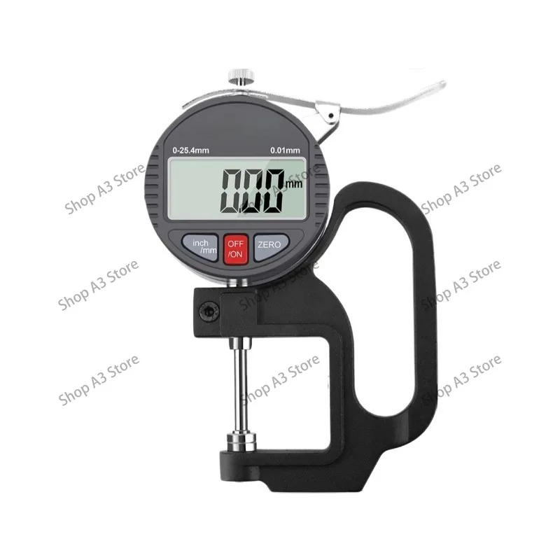 Digital Thickness Gauge Micrometer Thickness Gauge High Precision Thickness Gauge Deep Throat Leather