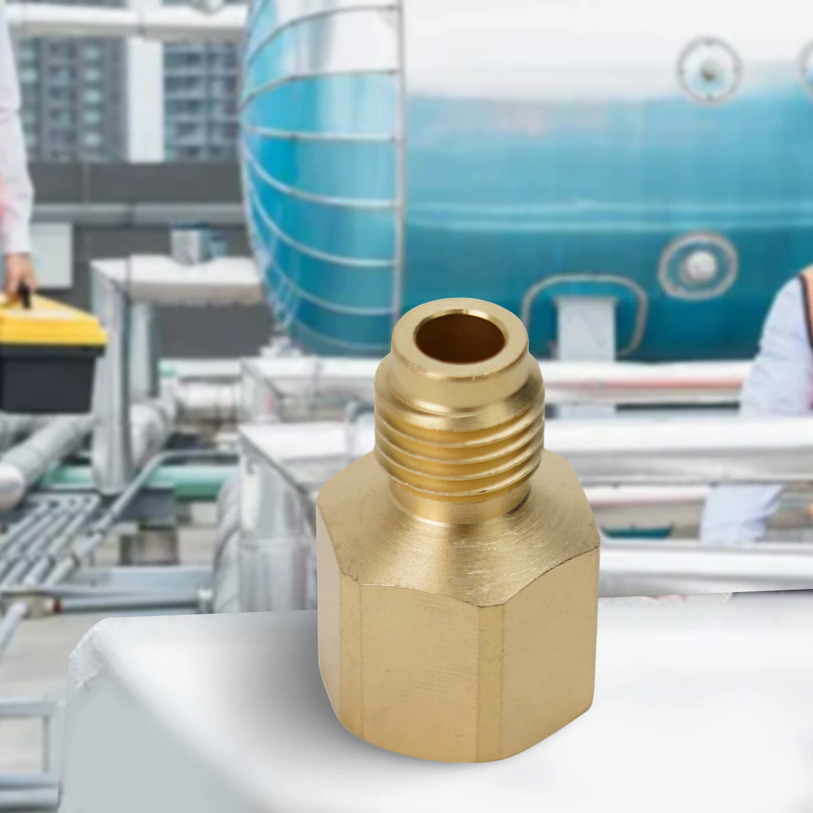 New R410a Adapter Adaptor Quick Coupling 1/4 SAE To 5/16 SAE Adapter Air Conditioner Conditioner Adapter Quick Connect R410A