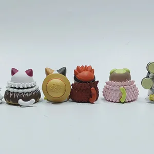 8 Adet / grup Kedi Oc, Tek Parça Şekil, Enel, Doflamingo-Çocuk Onun Resim 4 Mini, Kawaii Bebek, komik Modeli, kek Dekor Süsler En çok satılan 12, donquixote doflamingo figürü-no. 2