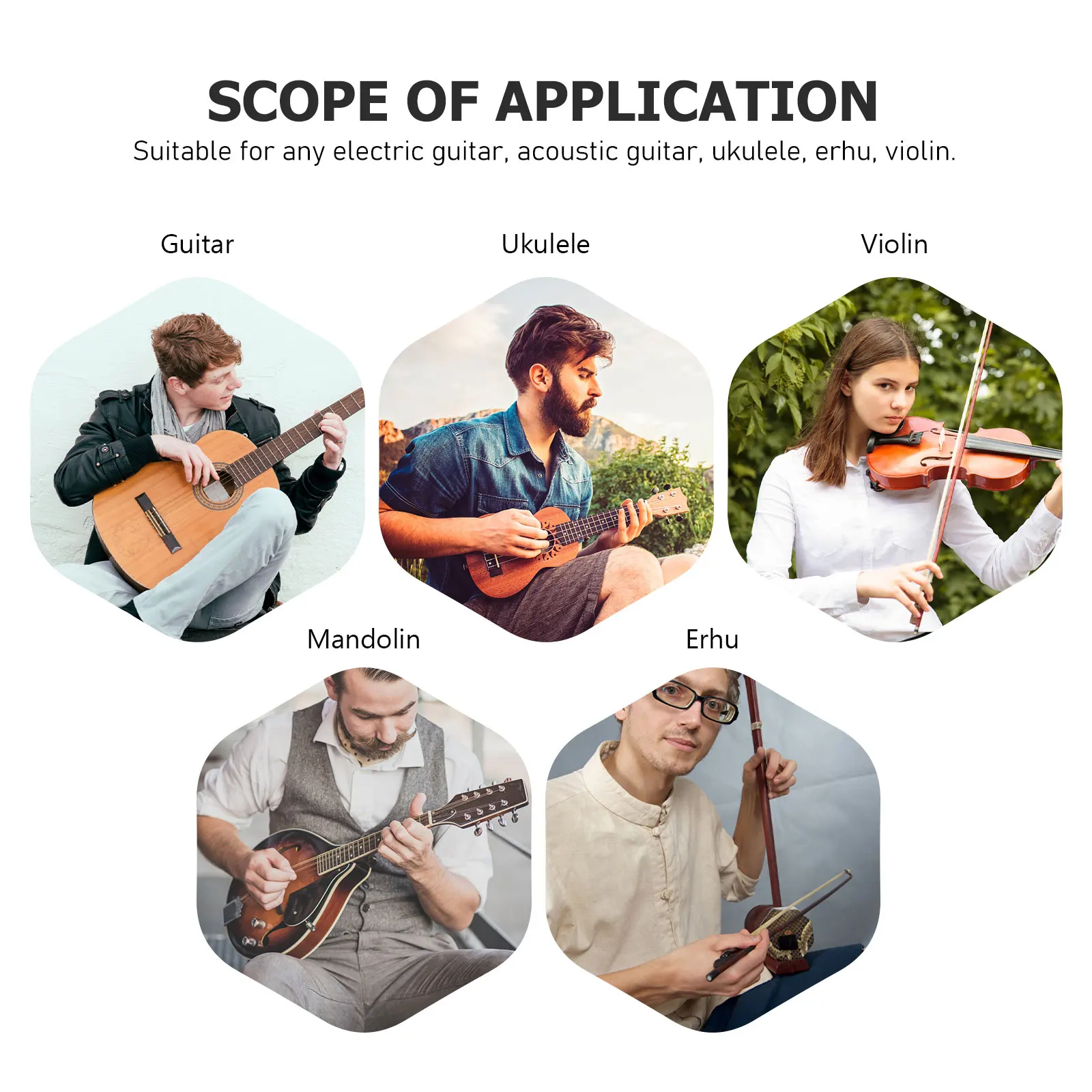 

4pcs Guitar Hooks Wall Mount Hanger Easy Install Detachable Holder Full Auto Grip Protects Scratch Instruments Stand Rack