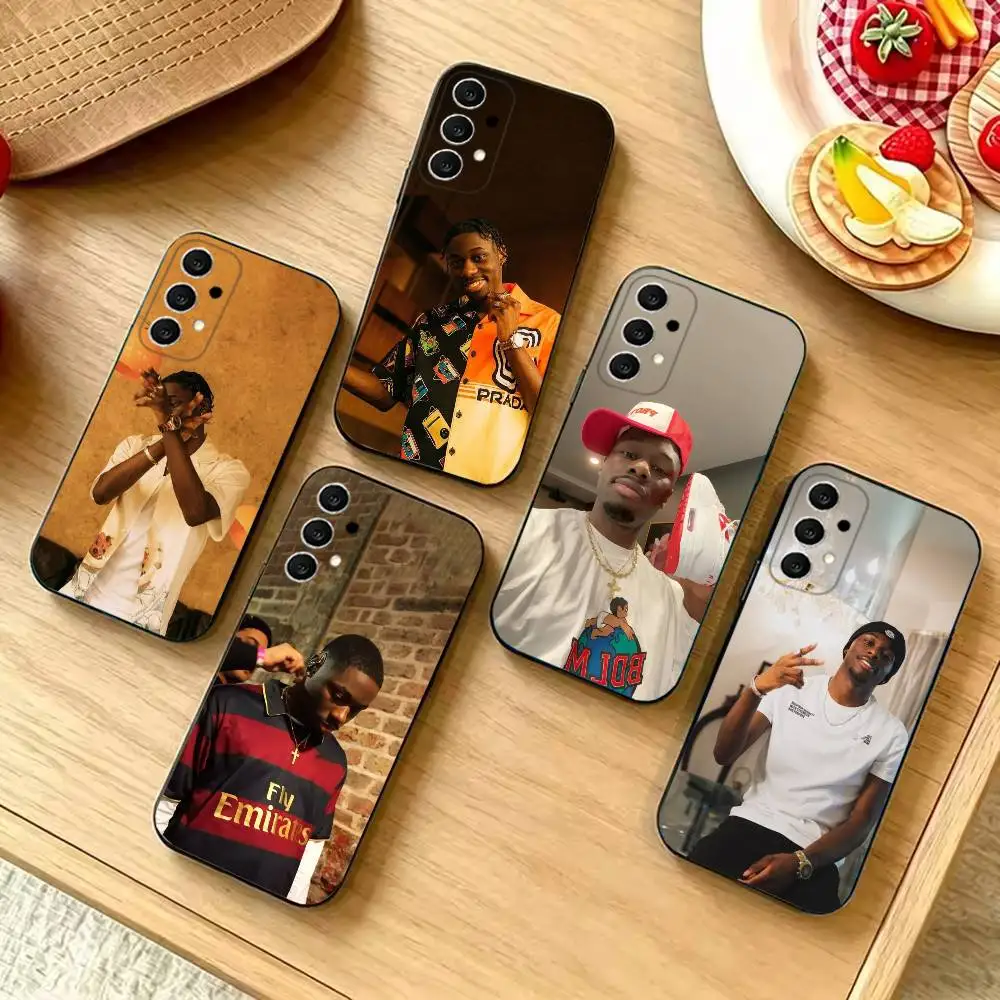 UK Drill Rapper Phone Case For Samsung S26,S25,S24,S21,S22,S23,S30,Ultra,S20,Plus,Fe,Lite,5G Black fashion Cover
