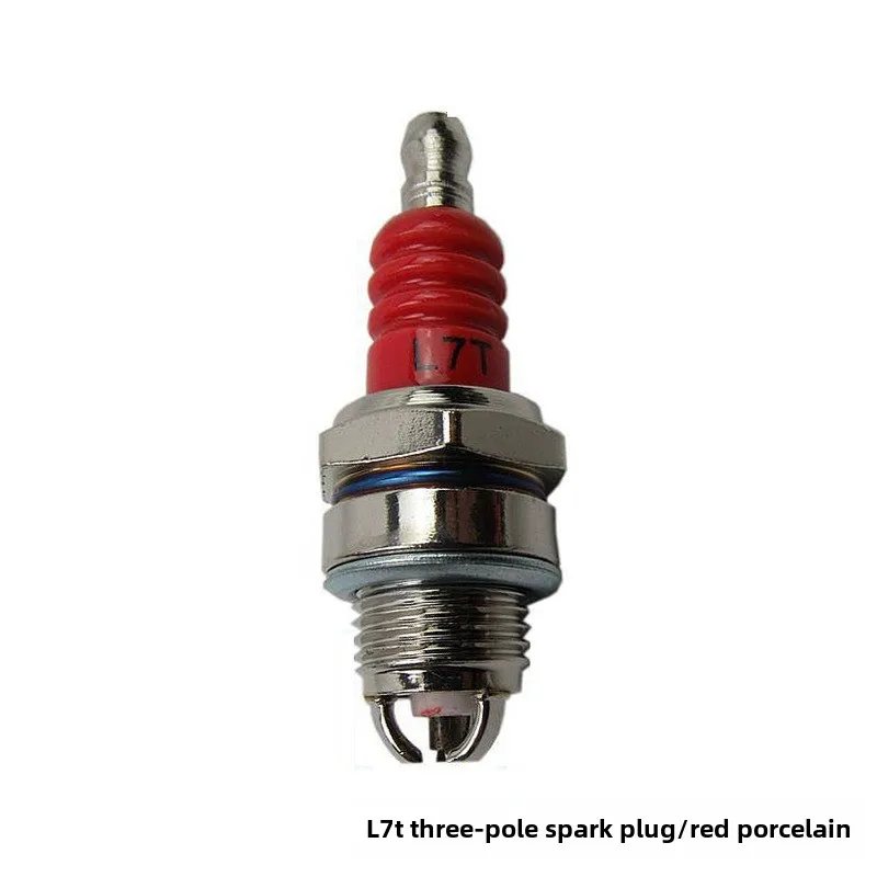 Three-sided Pole Spark Plug L7T 2 Stroke For Gasoline Chainsaw and Brush Cutter Engine Ignition Electrode Auto Replacement Parts