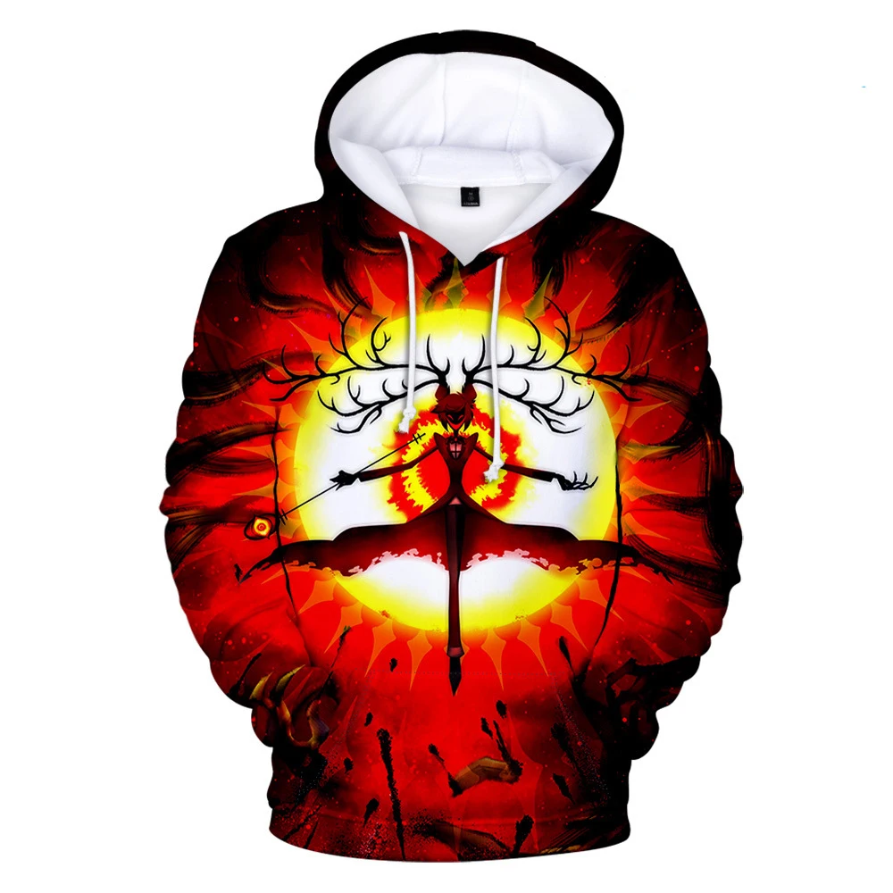 Angel Dust Alastor Hoodies Vrouwen Heren 3d Prints Capuchon Sweatshirt Lange Mouw Casual Streetwear Pullover Kleding