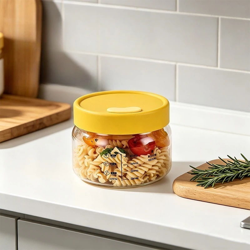 

LTT ultra-light glass lunch box can be heated in microwave oven, refrigerator lunch box is sealed with lid