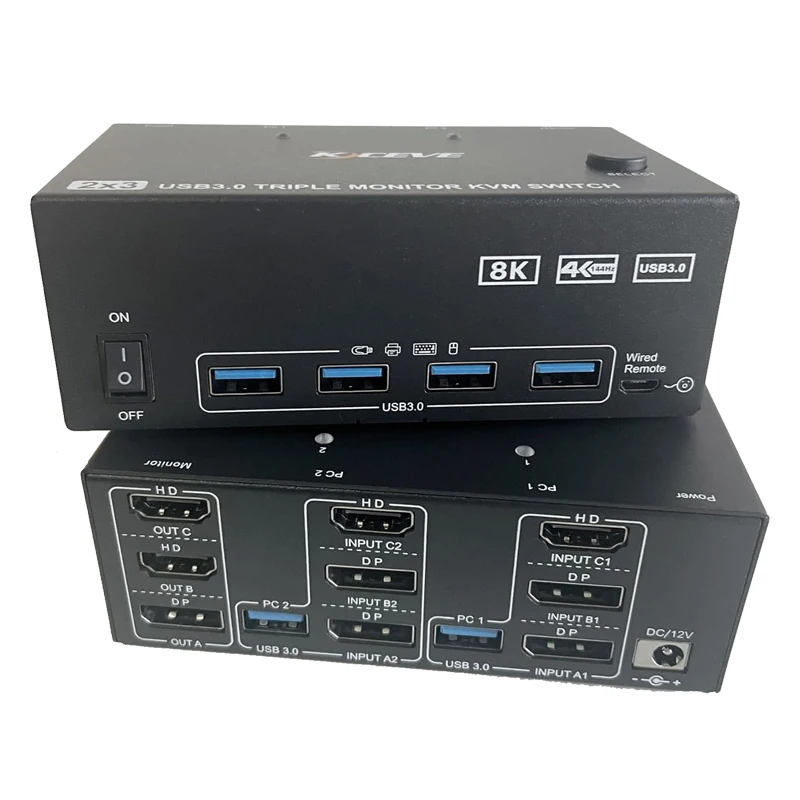 

Совместный переключатель док-станции Адаптер-сплиттер Конвертер USB-концентратор KVM-переключатель KVM-сплиттер-удлинитель Адаптер синхронного контроллера