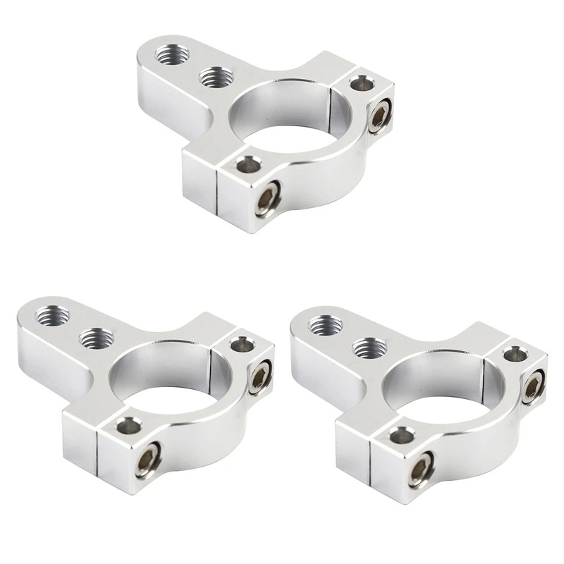 

Алюминиевый зажим для рулевого демпфера, 3 шт., 27 мм, крепежный кронштейн для крепления рамы вилки, фиксатор для ног для модификации мотоцикла и велосипеда, серебристый