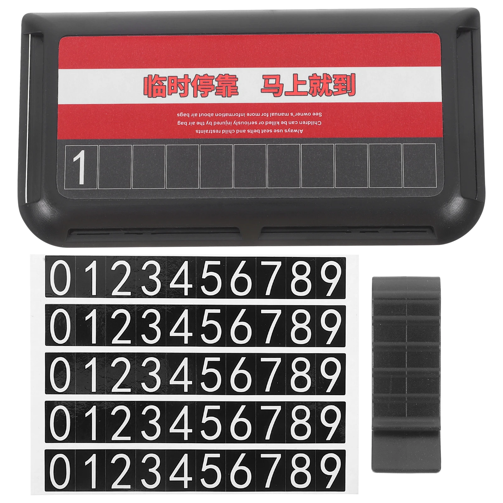 

Multifunctional Car Visor Organizer Storage Box Temporary Parking License Card Holder Durable Abs Material