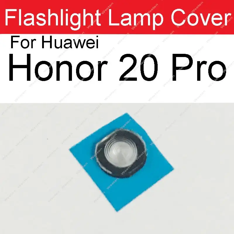 Back Rear Flash Lamp Light Cover For Huawei Honor 10 20 30 V30 50 Pro 10 30 Lite X10 Max Flashlight Shade Parts