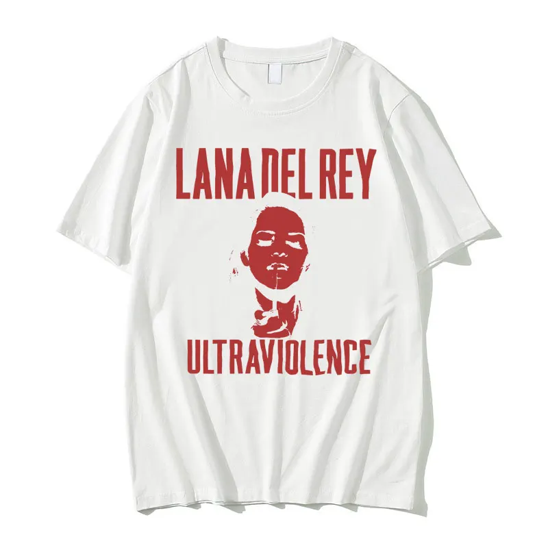 Lana Del Rey Ultraviolence Graphic T Shirt Born To Die Print Tshirt Short Sleeve Men Women Casual Hip Hop T-shirt Man Streetwear