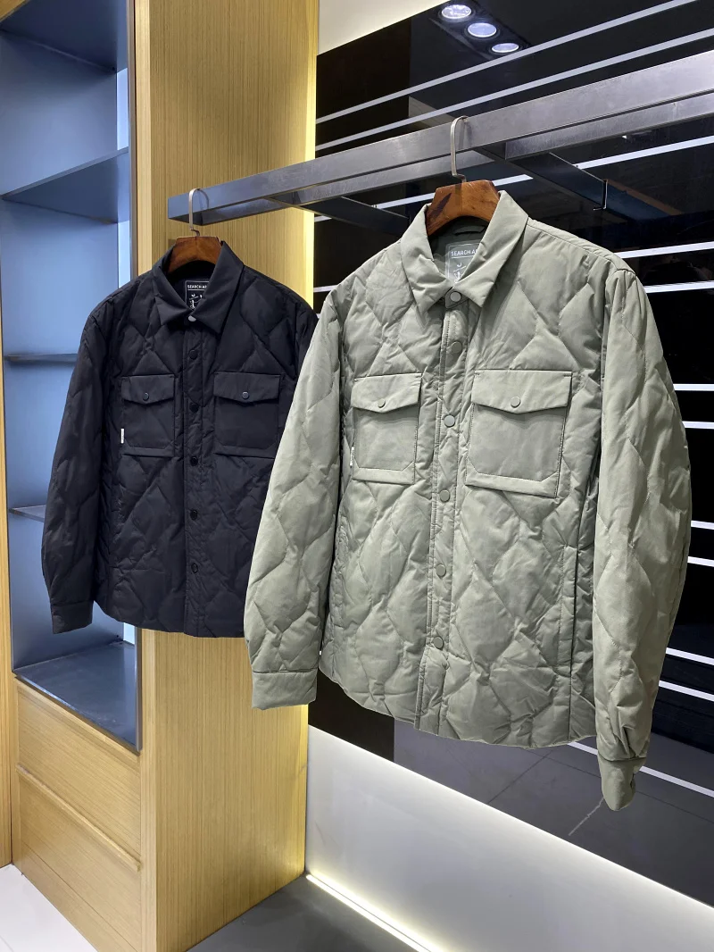 Nieuwe winter heren high-end lichtgewicht irt-Sle down Jaet Busin woon-werkverkeer polyestervezel winddicht 3D-ontwerp Du dow...