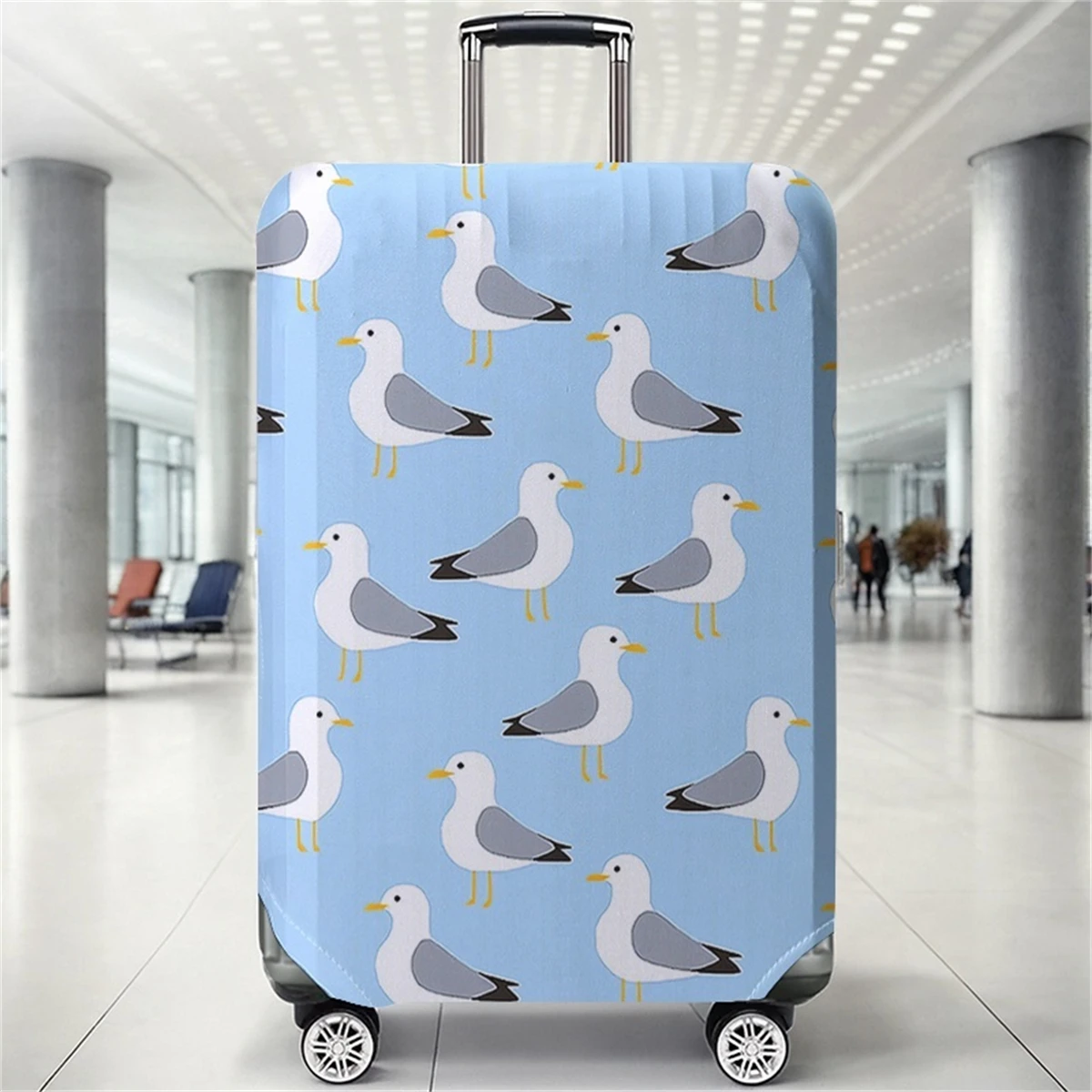 

Seagull pattern luggage protection cover, suitable for 18-32 inch luggage covers, luggage handle gloves, travel accessories