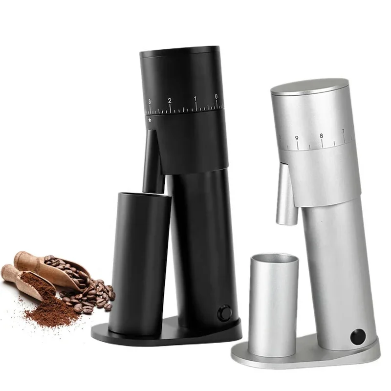 

110V/220V Electric Coffee Grinder 38MM 7-stars Conical Burr Espresso Mini Portable Grinder Single Dose Adjustable