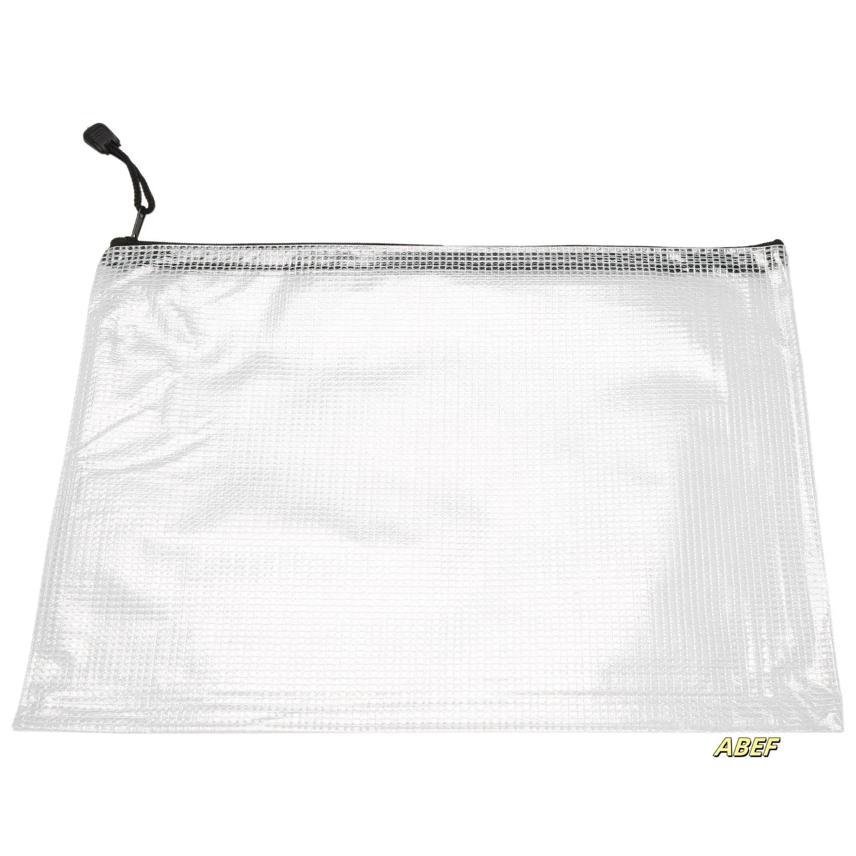 

12 Pcs Zipper File Bag A4 Zipper Mesh Bag Board Game Storage Bag PVC File Bag Office Supplies Storage Bag (34Cmx24cm)