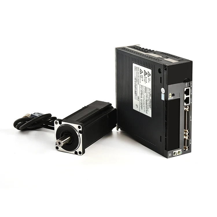 0.4KW 400W 3 AC Servo Motor Kit CNC 60 Series IE4 Efficiency 3000 RPM 1.27Nm Holding Torque Flange Mount 50/60Hz for Boat Use