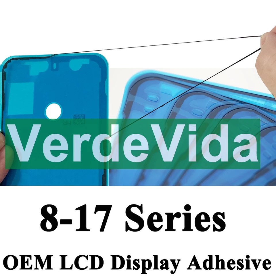 3 Piezas de Cinta Adhesiva Impermeable para Pantalla LCD de iPhone 8-17 Series SE XR XS 11 12 13 14 15 16 Pro Max 3