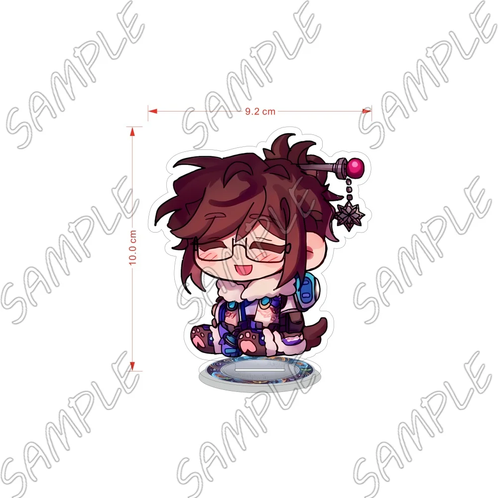 Overwatch Game Acrylic Standee Keychain 10CM Chibi Lucio Symmetra Genji D.Va Hanzo Baptiste Desk Ornament Fan Merchandise view 6
