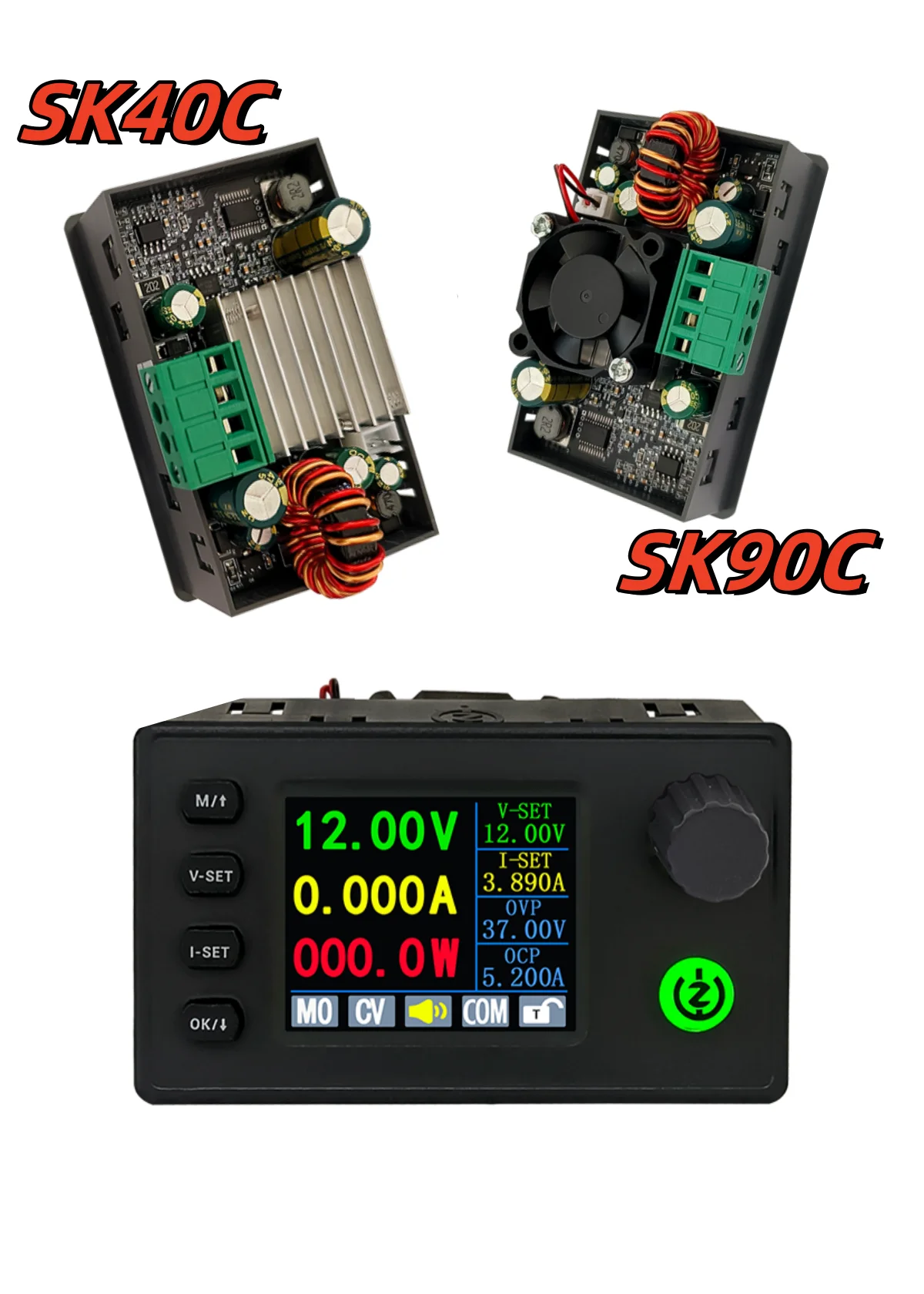 Verbeterde Sk40c/Sk90c Kleurenscherm Cnc Instelbare Spanning Voeding Constante Spanning En Constante Stroom Oplaadmodule