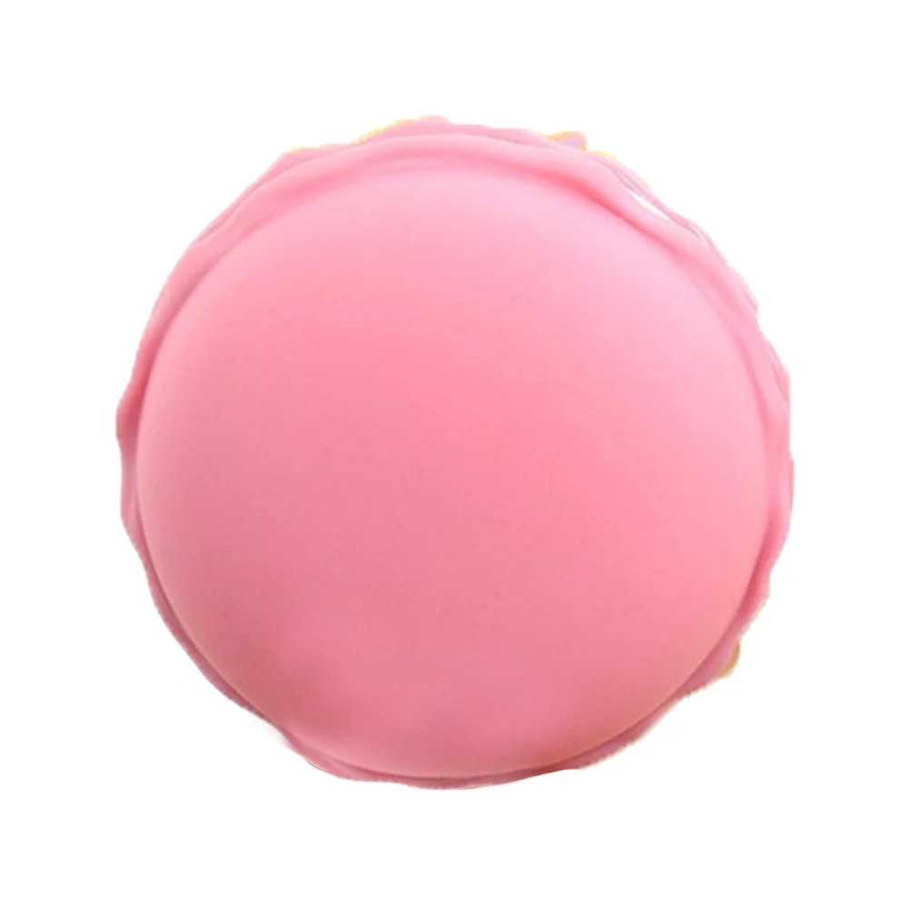 

Mini Macaron Jewelry Storage Box Small Round Case for Earrings Rings Pill Container Earphones Holder Pink Cute Design