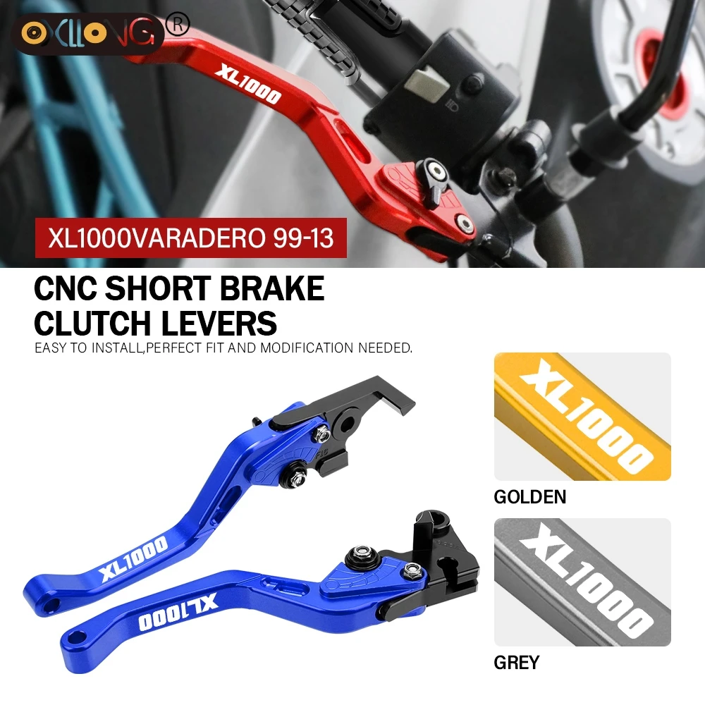 

CNC Aluminum Motorcycle Short Brake Clutch Levers Accessories Parts For YAMAHA XL1000/V/VARADERO 1999 2000 2001 2002 2003