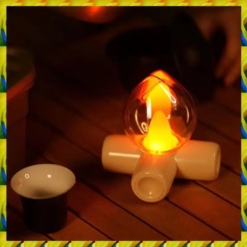 

WFF Eye Protection Retro Flame Lamp Table Lamp For Bedroom Sleep-Friendly Atmosphere Light